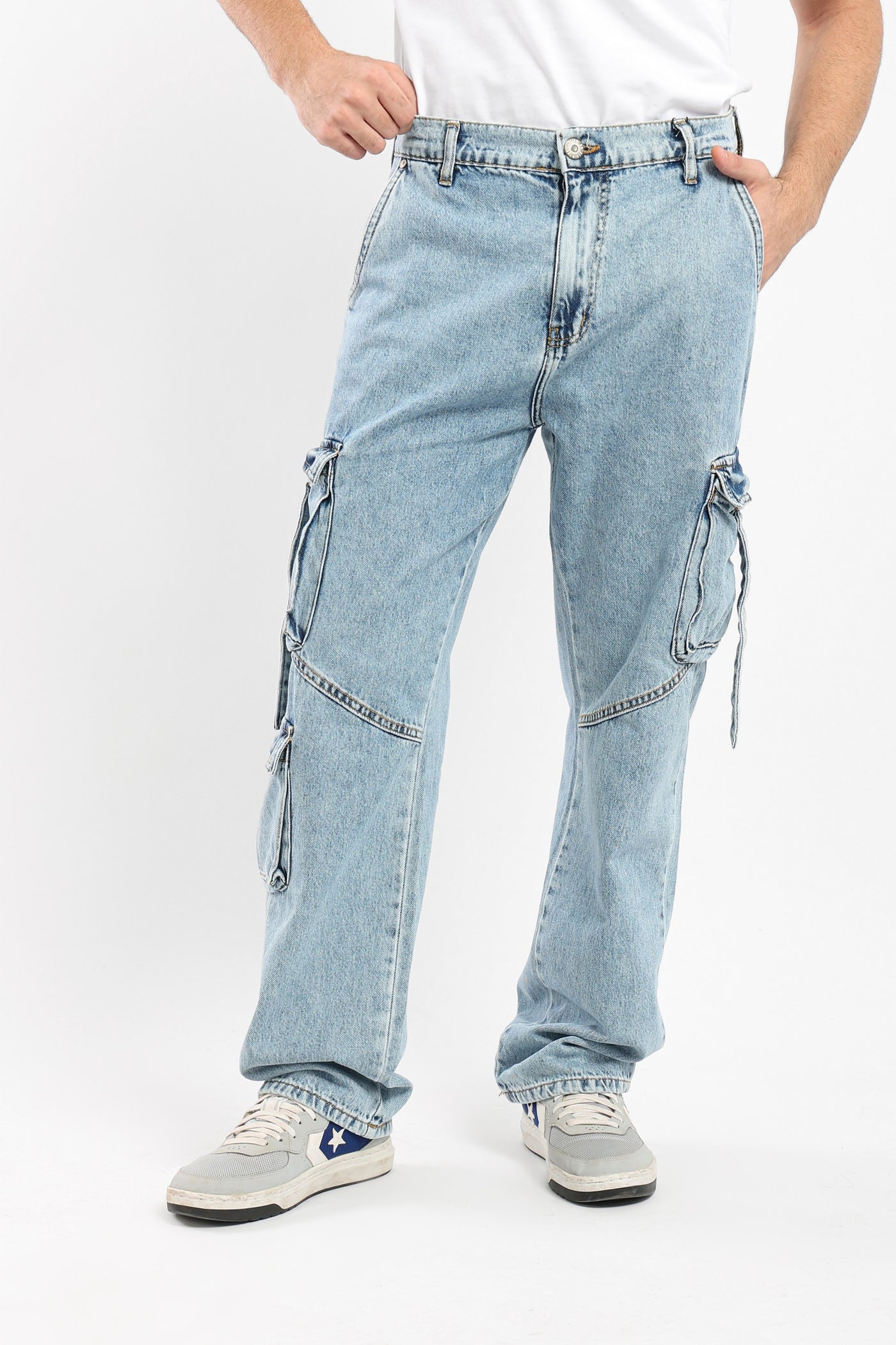 Jeans Cargo - Side Flap Pockets