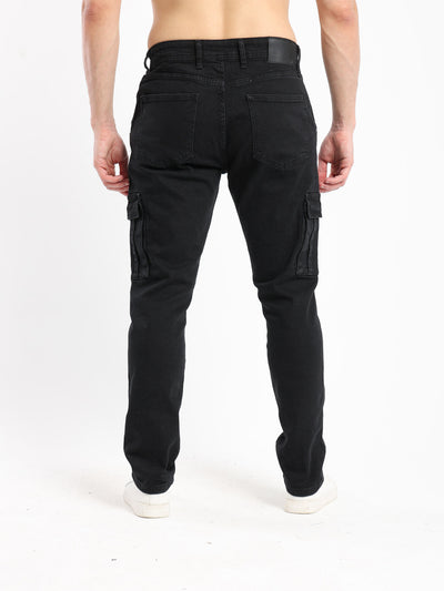 Jeans Cargo Slim Denim Pants