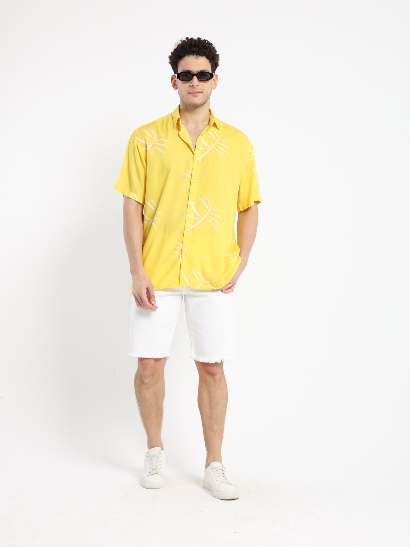 Shirts Aop Big Leaves Relaxed Shirt