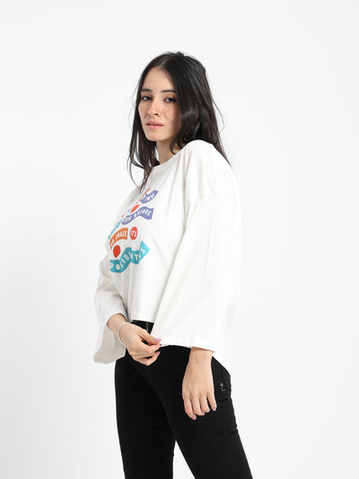 T-Shirt - "Everyday Is Day" Print - Long Bell Sleeves