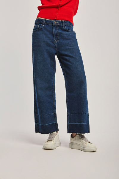 Jeans - Cropped - Wide Leg