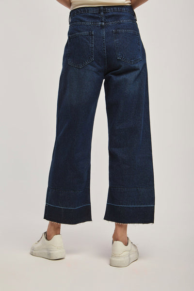 Jeans - Cropped - Wide Leg