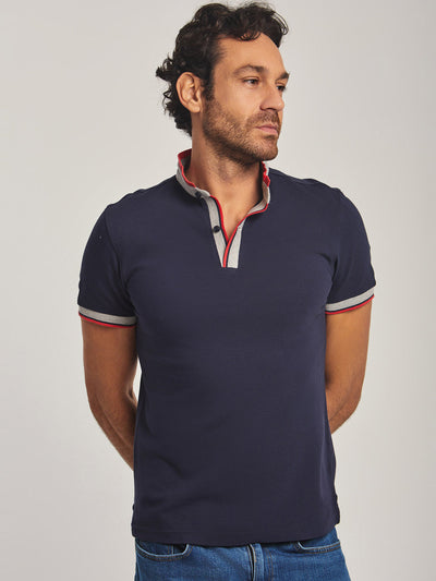 Polo Shirt - Mandarin Neck - Solid