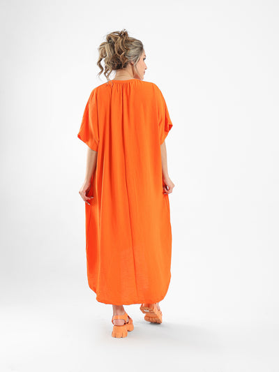 Dress - A-Line Design - Half Sleeve