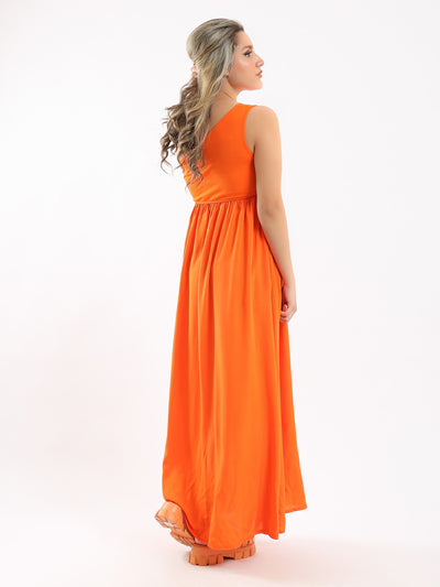 Dress - One Shoulder - Pleated