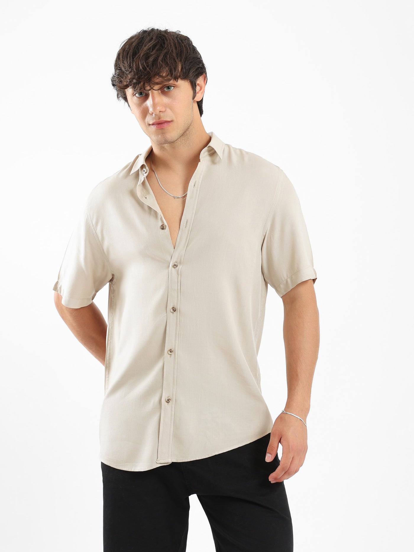 Shirt - Half Sleeve - Button Closure