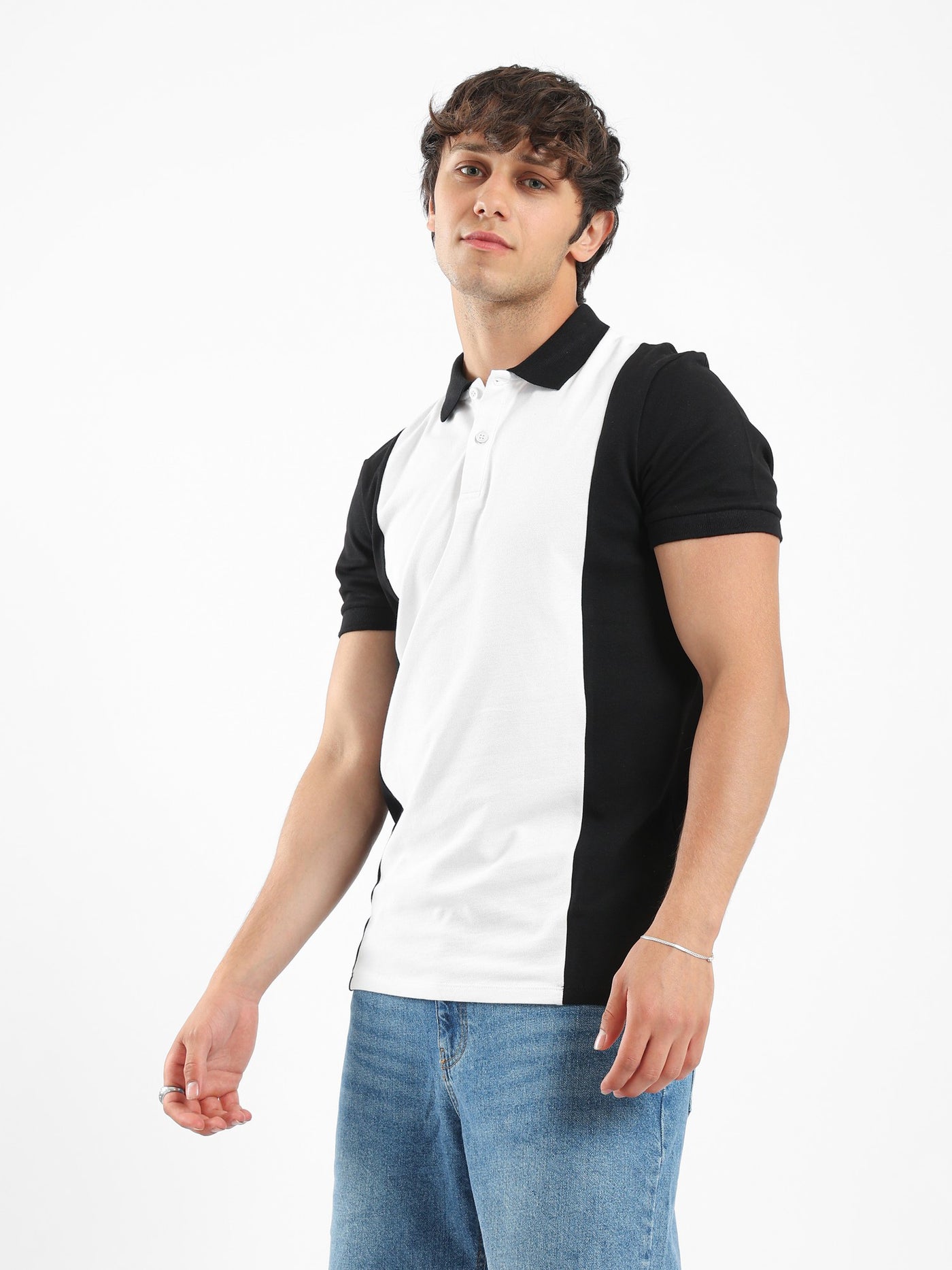 Polo Shirt - Bi-Toned - Half Sleeve
