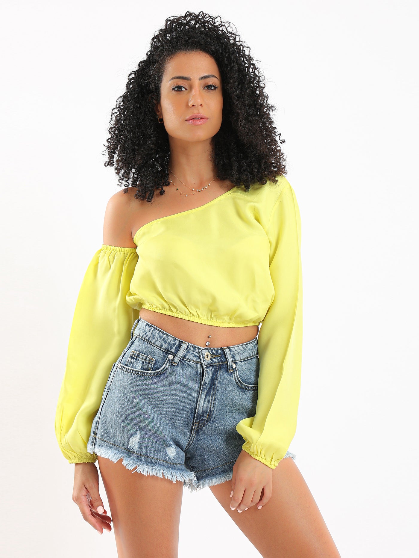 Top - One Shoulder - Cropped
