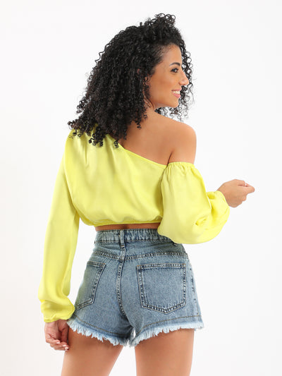 Top - One Shoulder - Cropped