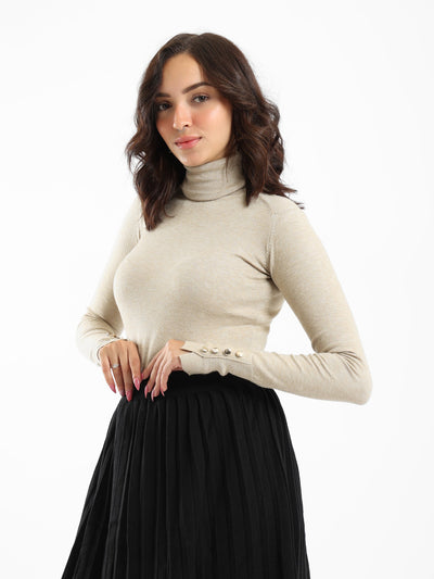 Top - Knitted - Buttoned