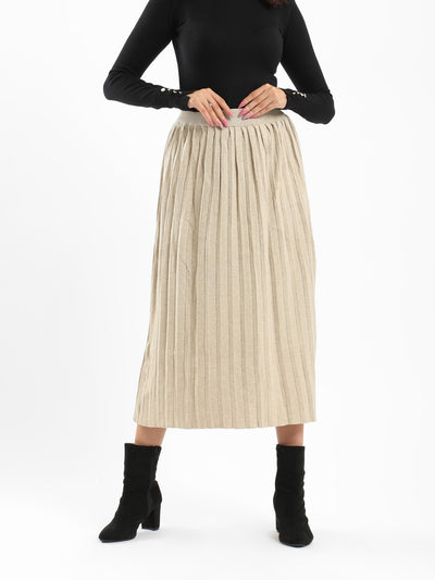 Skirt - Plisse - Midi Length