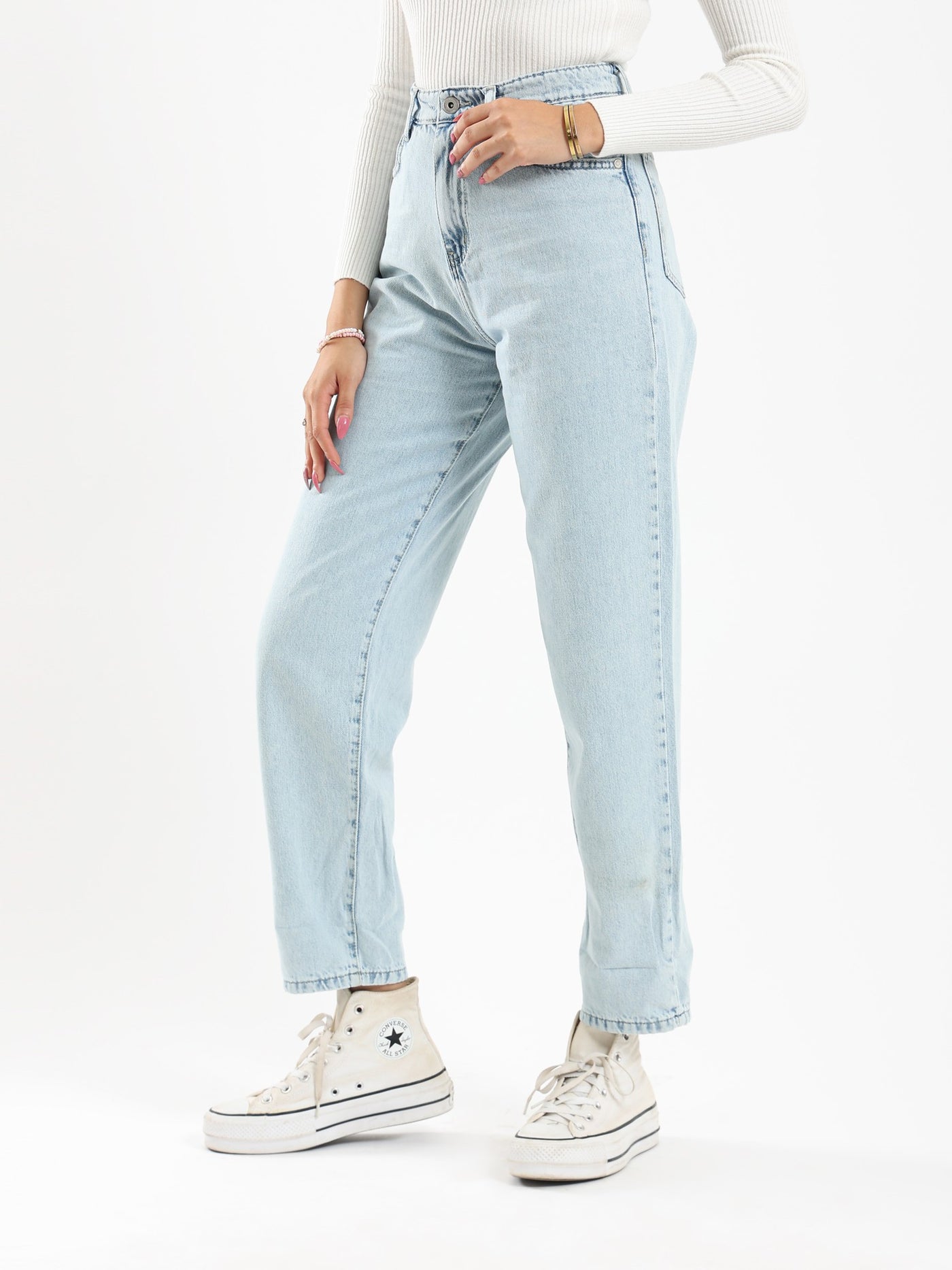 Jeans - Straight Leg - Plain