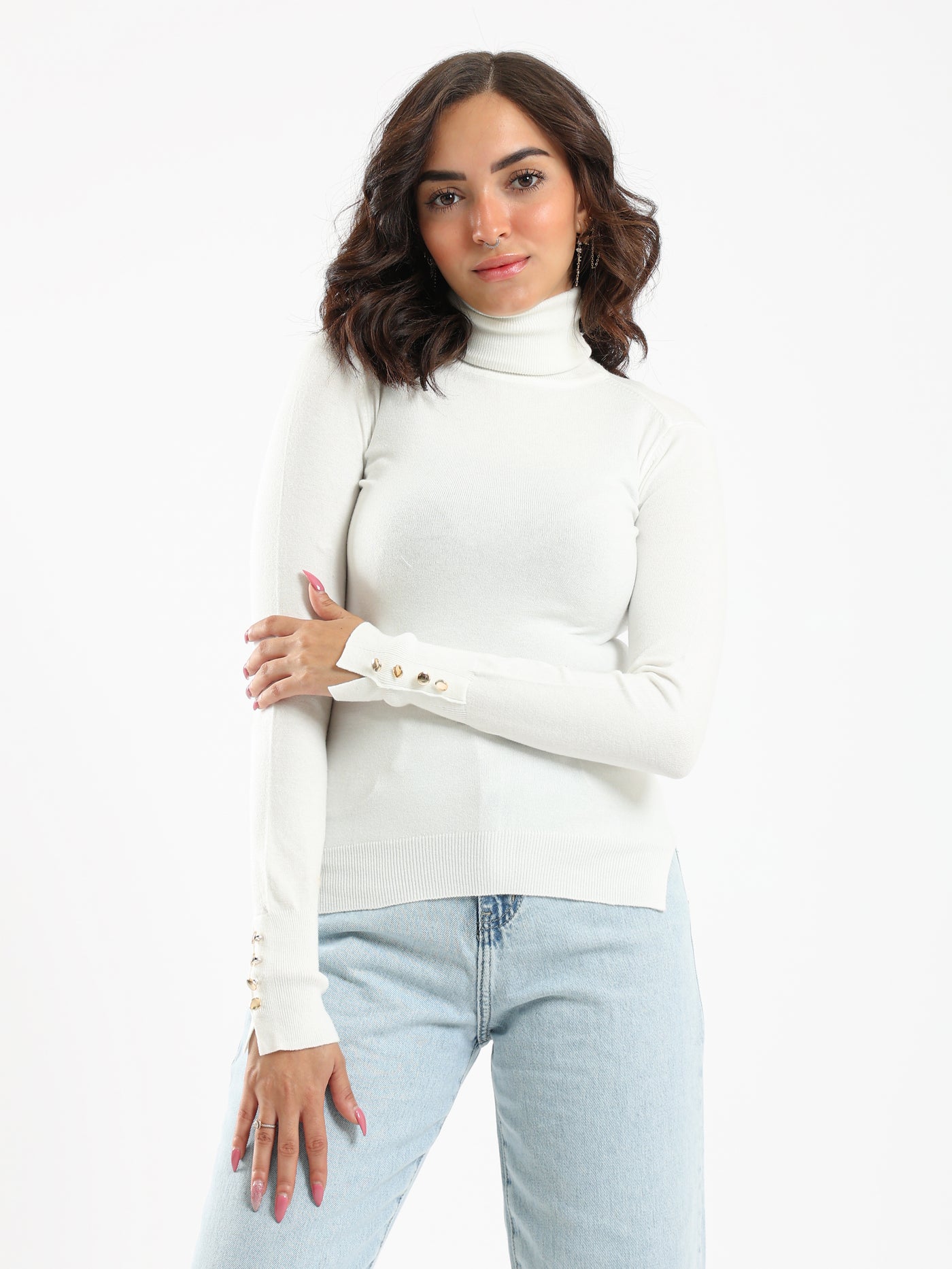 Top - Knitted - Buttoned