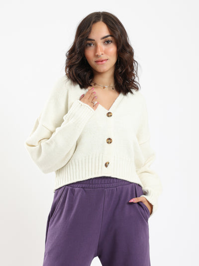 Cardigan - Long Sleeves - Buttoned