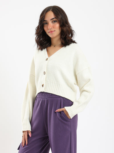 Cardigan - Long Sleeves - Buttoned