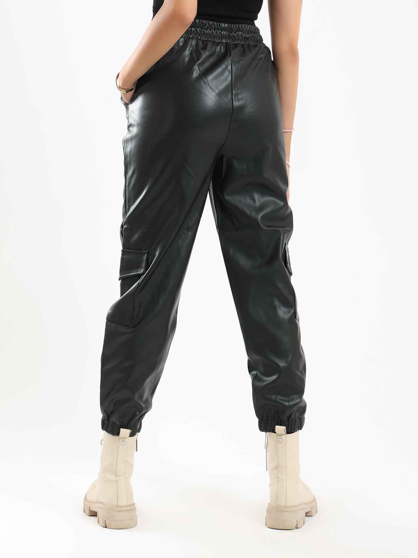 Pants - Leather - Drawstring