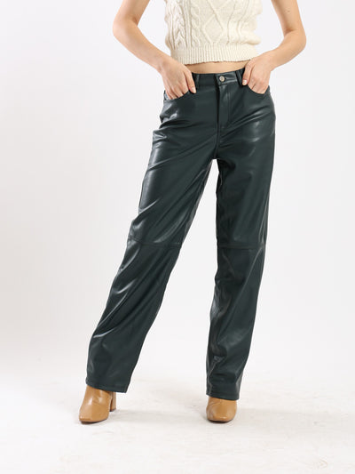 Leather Pants - Straight Legs