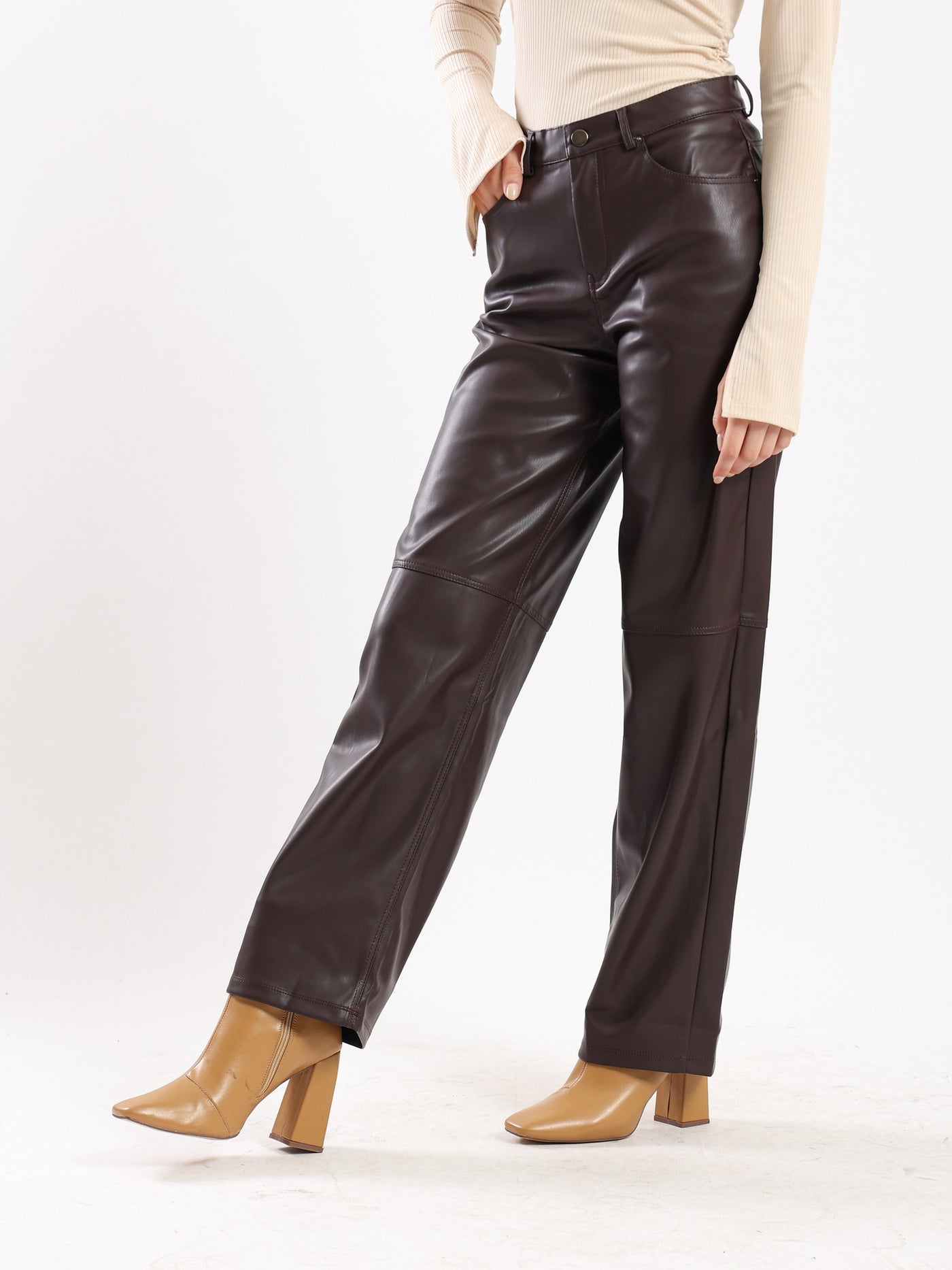 Leather Pants - Straight Legs