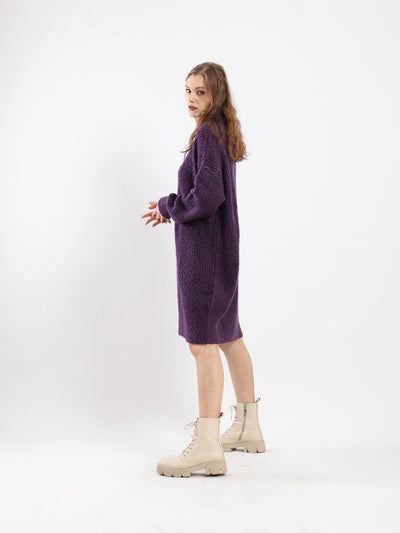 Dress - Knitted - Knee Length