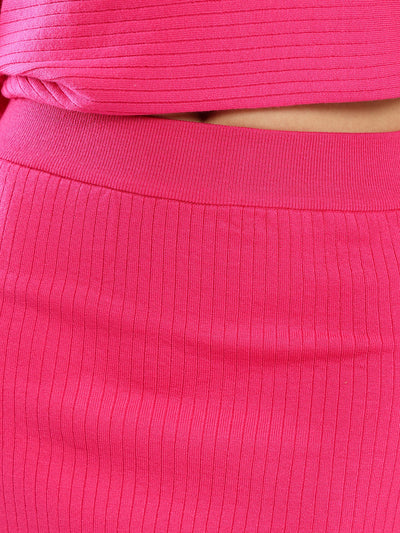 Skirt - Mini Length - Ribbed Design