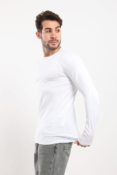 Basic T-Shirt - Long Sleeves - Muscle Fit