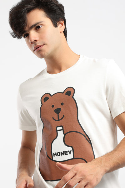 T-Shirt - Honey Front Print