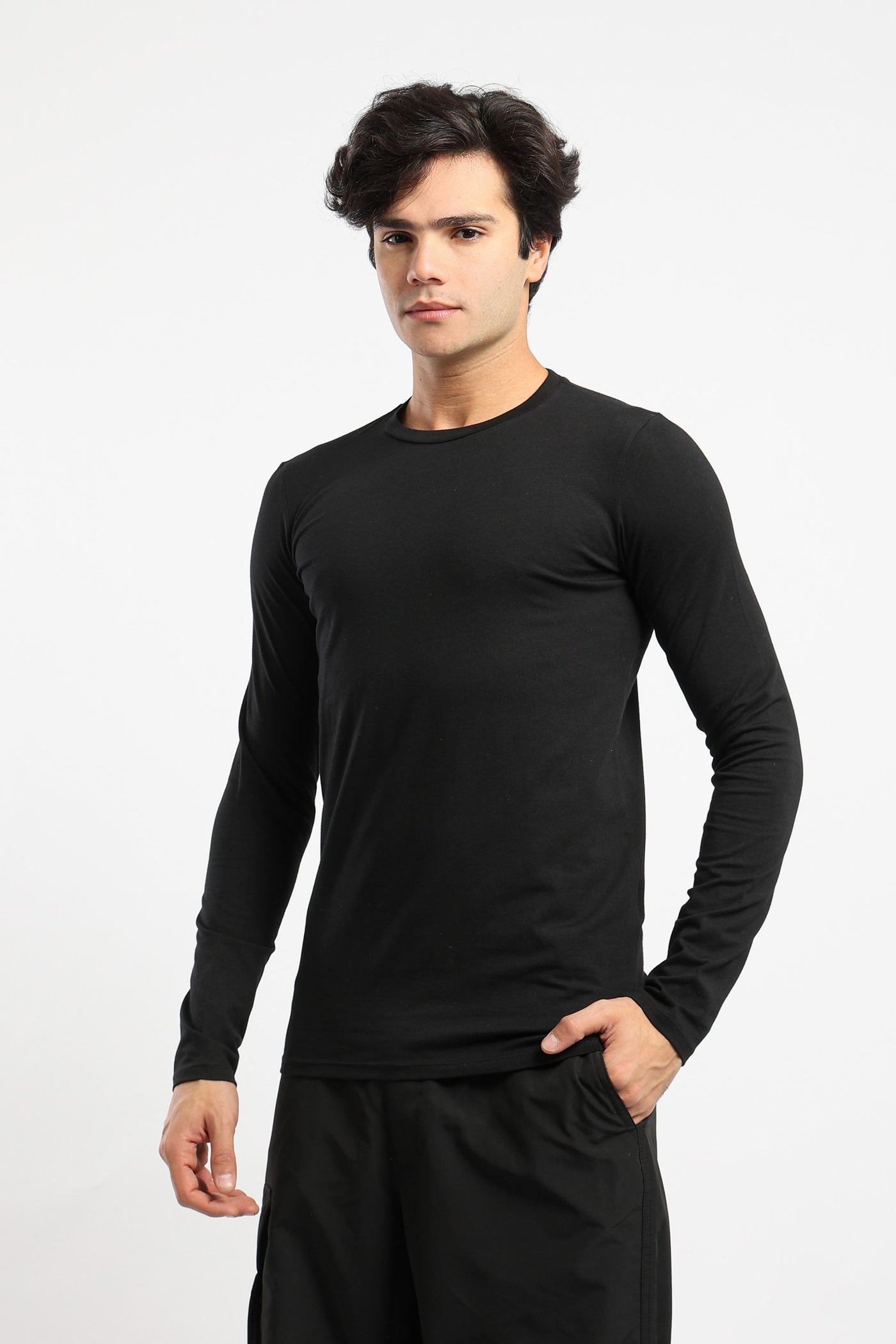 Basic T-Shirt - Long Sleeves - Muscle Fit