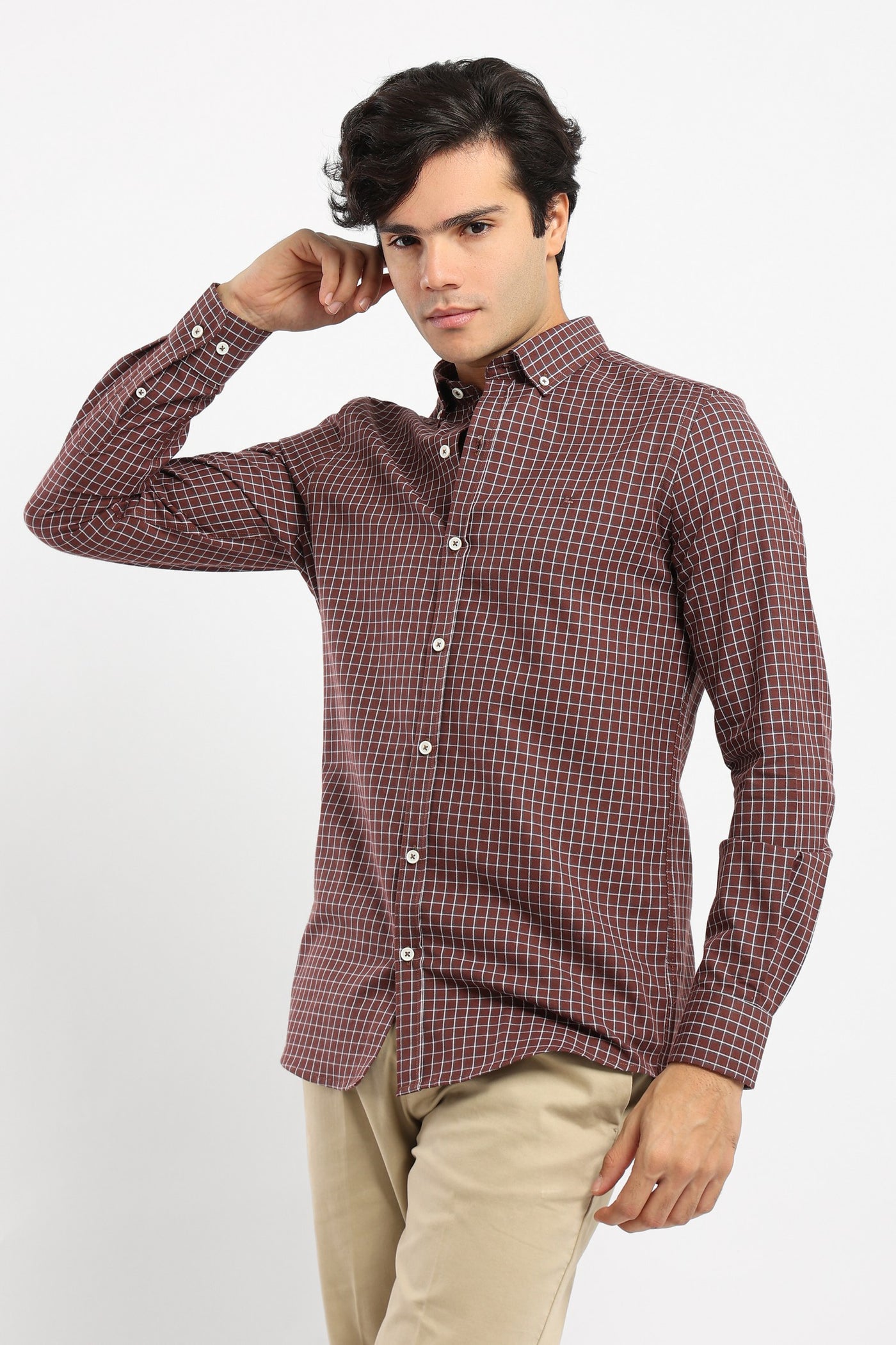 Shirt - Checked - Long Sleeves