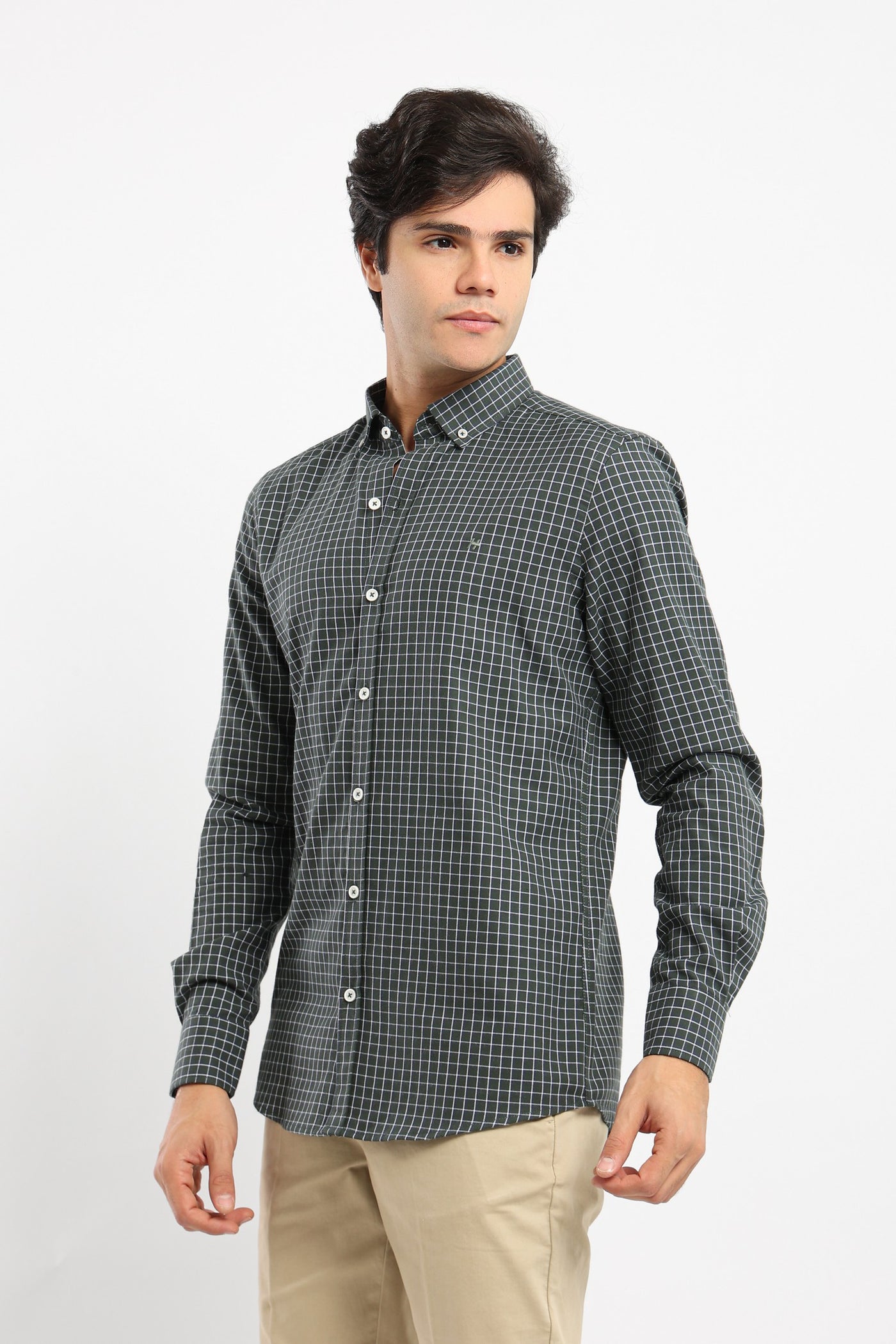 Shirt - Checked - Long Sleeves