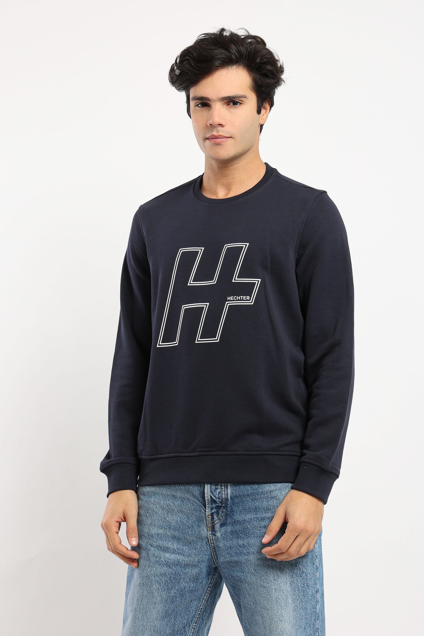 Sweatshirt - Front Print - Long Sleeves