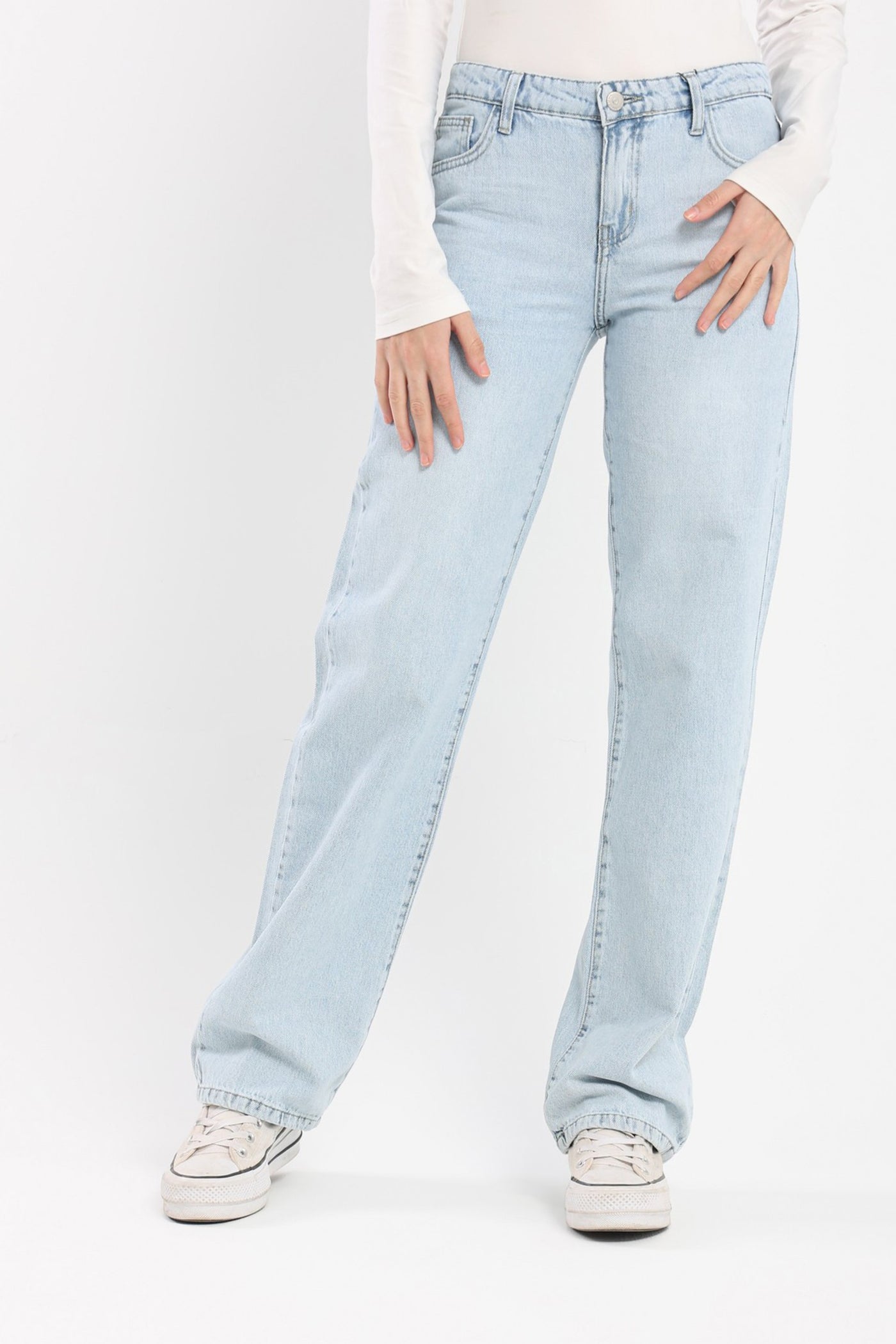 Jeans - Low Waist - Straight Leg
