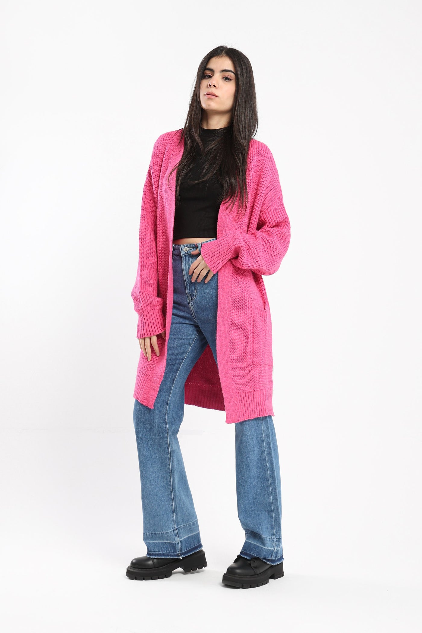 Cardigan - Long Length - With Pockets