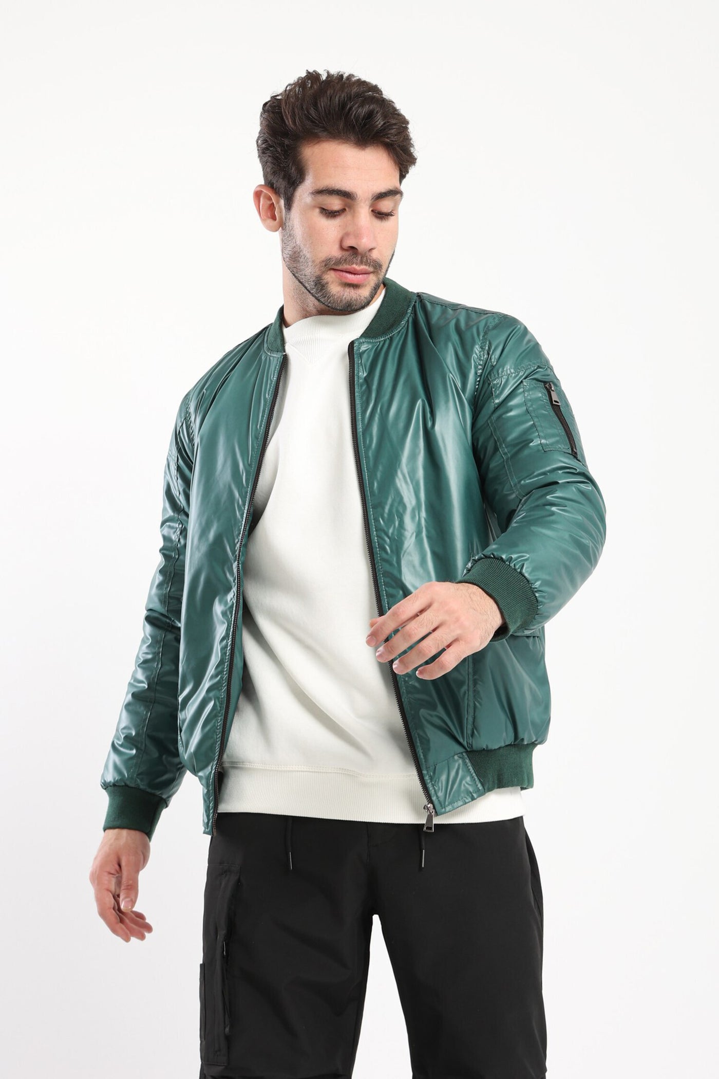 Jacket - Leather - Baseball Collar