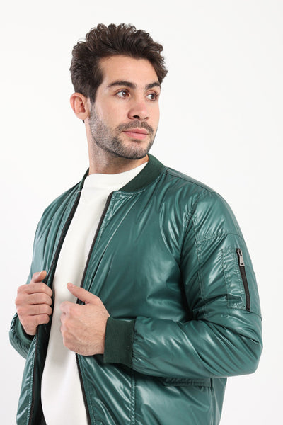 Jacket - Leather - Baseball Collar