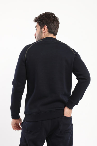 Sweatshirt - Front Print - Raglan Sleeves