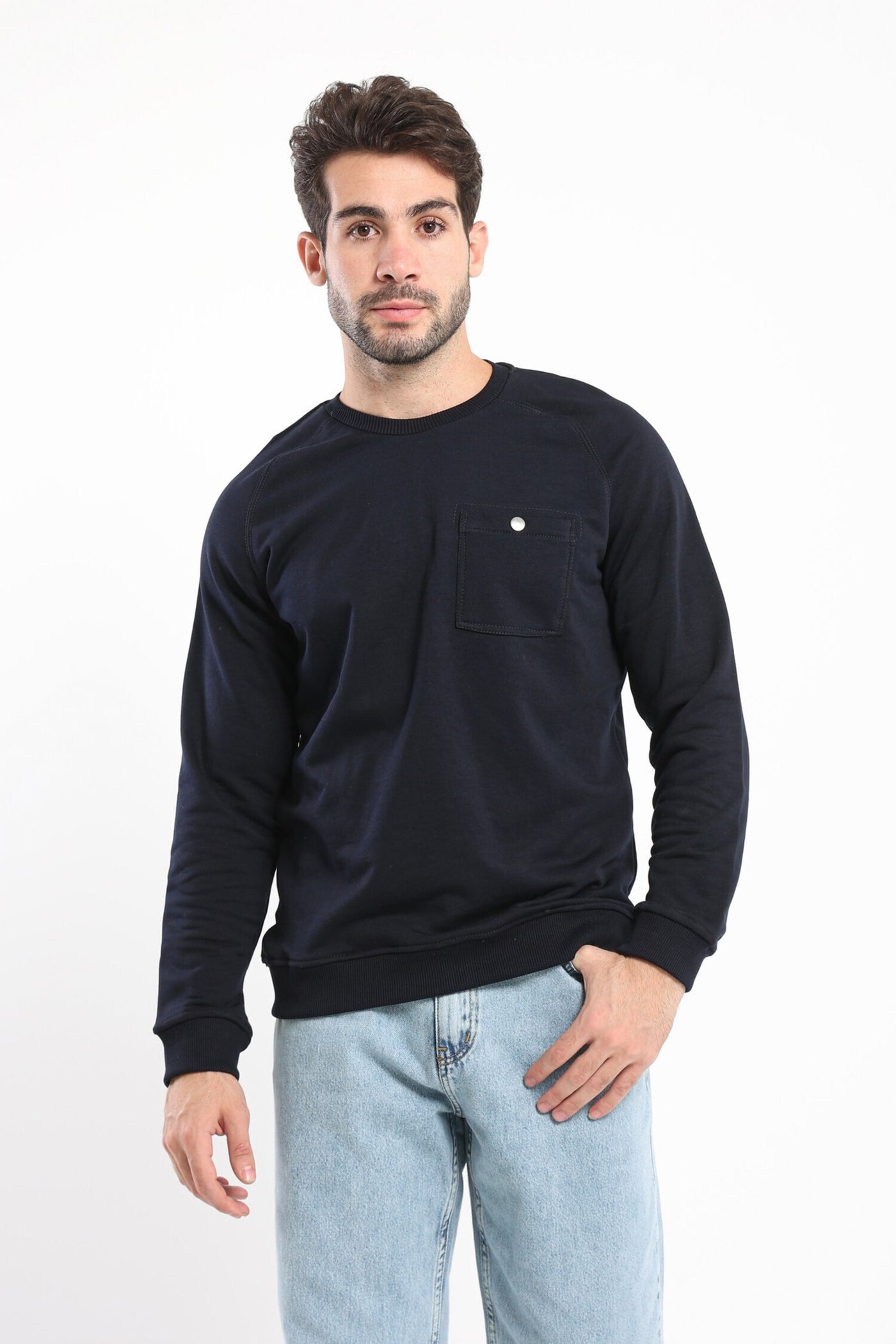 Sweatshirt - Plain - Chest Pocket