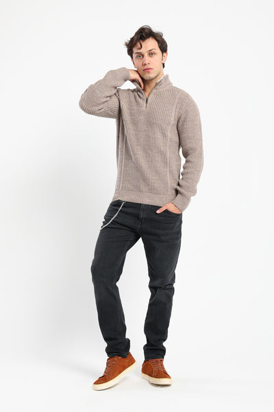 Pullover - High Neck with Zipper Closure