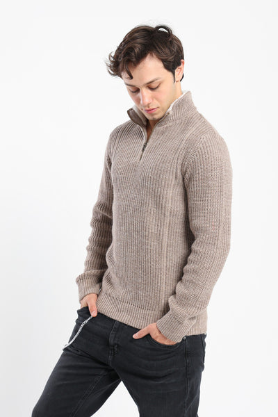 Pullover - High Neck with Zipper Closure