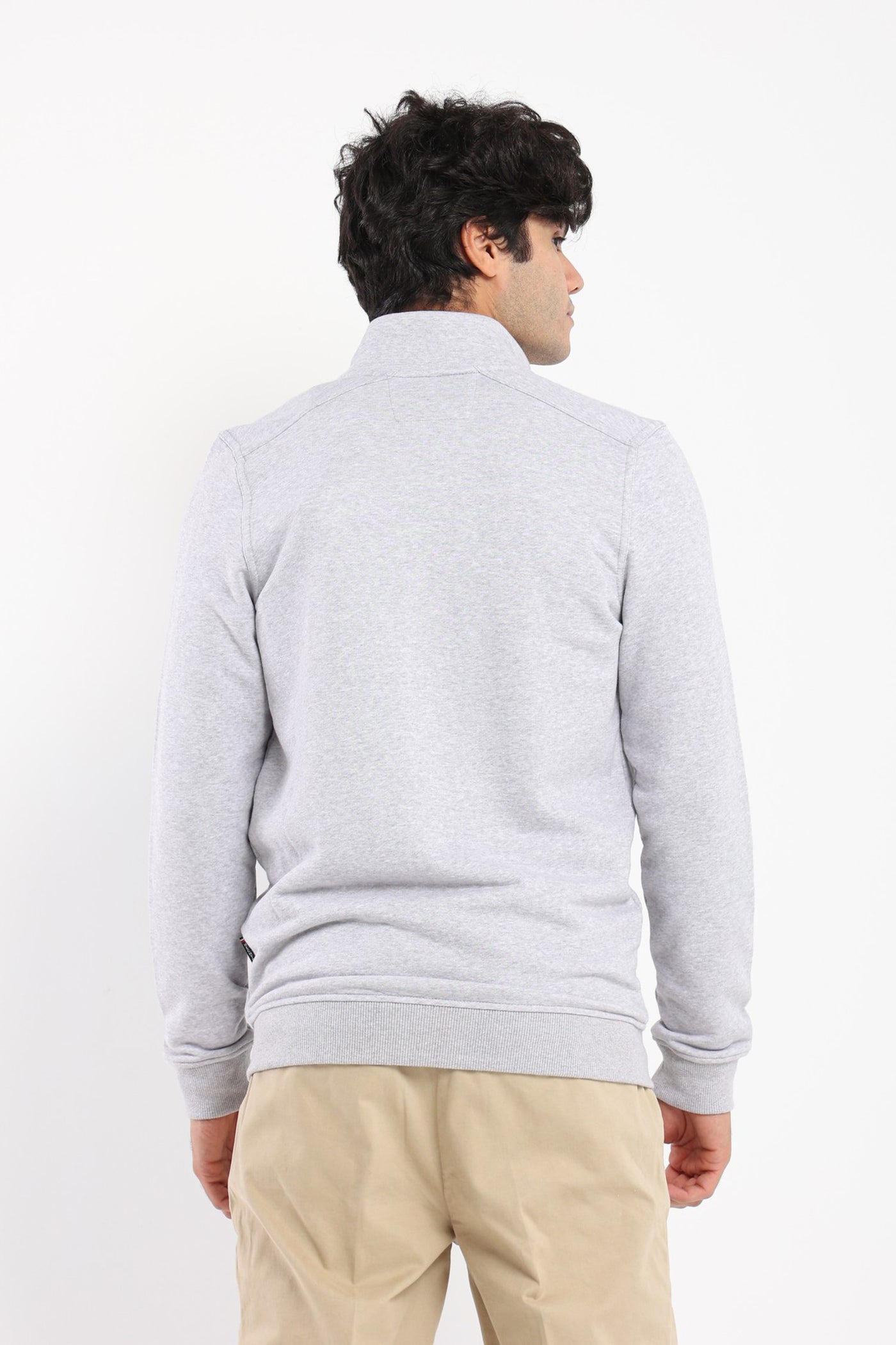 Sweatshirt - Zipper Closure - Mock Neck