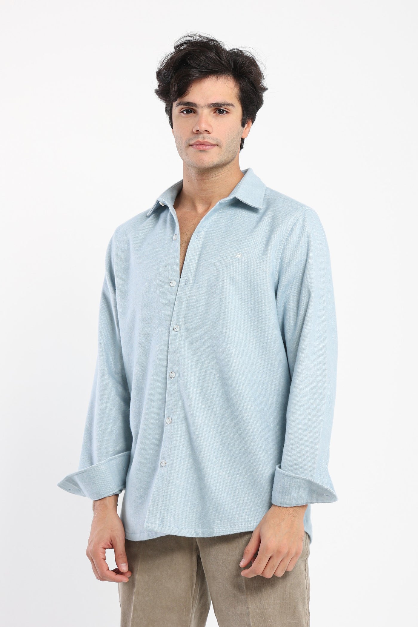 Twill Shirt - Long Sleeves - Kent Collar