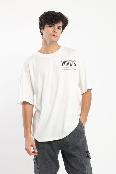 T-Shirt - Back Print -  Loose Fit