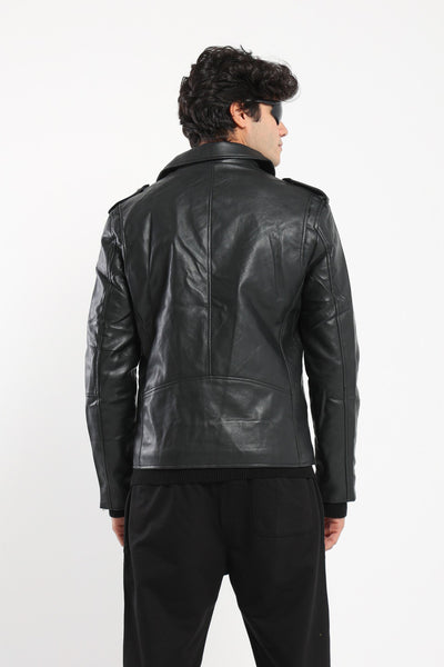 Biker Jacket - Leather - Zipper Detail