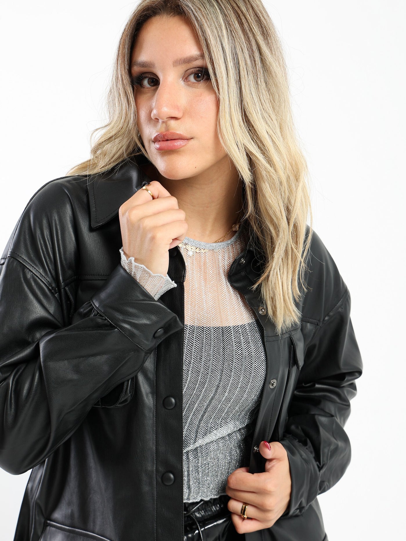 Leather Jacket - Front Flap Pockets