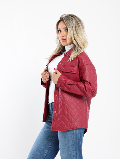 Overshirt - Quilted - Leather