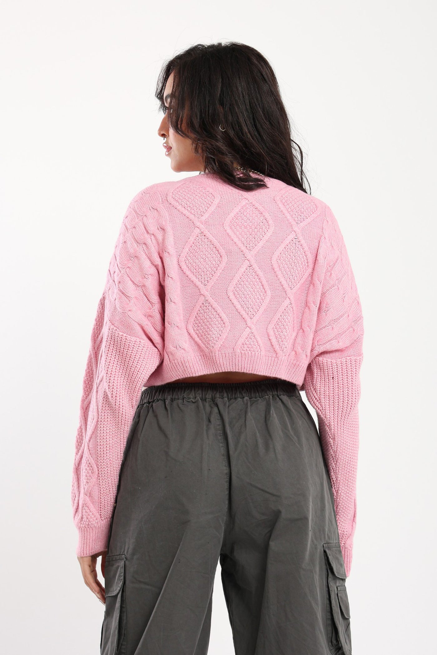 Knit Pullover - Geo Shapes - Cropped