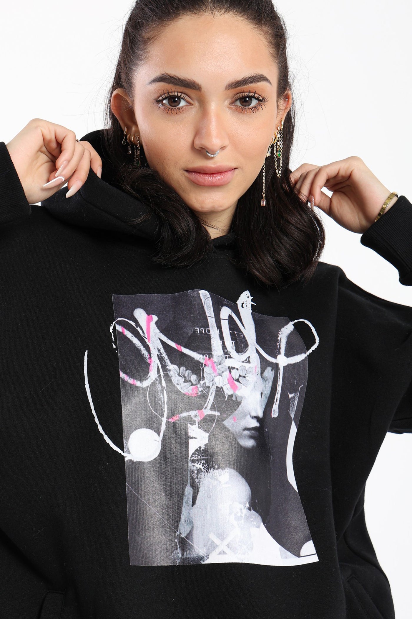 Hoodie - Oversized - Front Print
