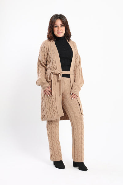 Cardigan - Cable Knit - Opened