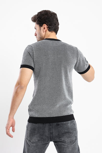 Knitted T-Shirt - Textured