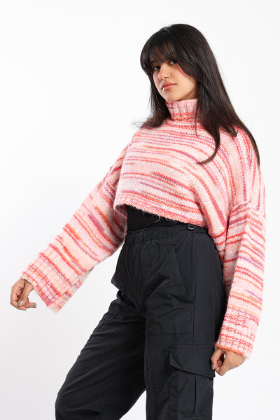 Melange Pullover - Cropped Design