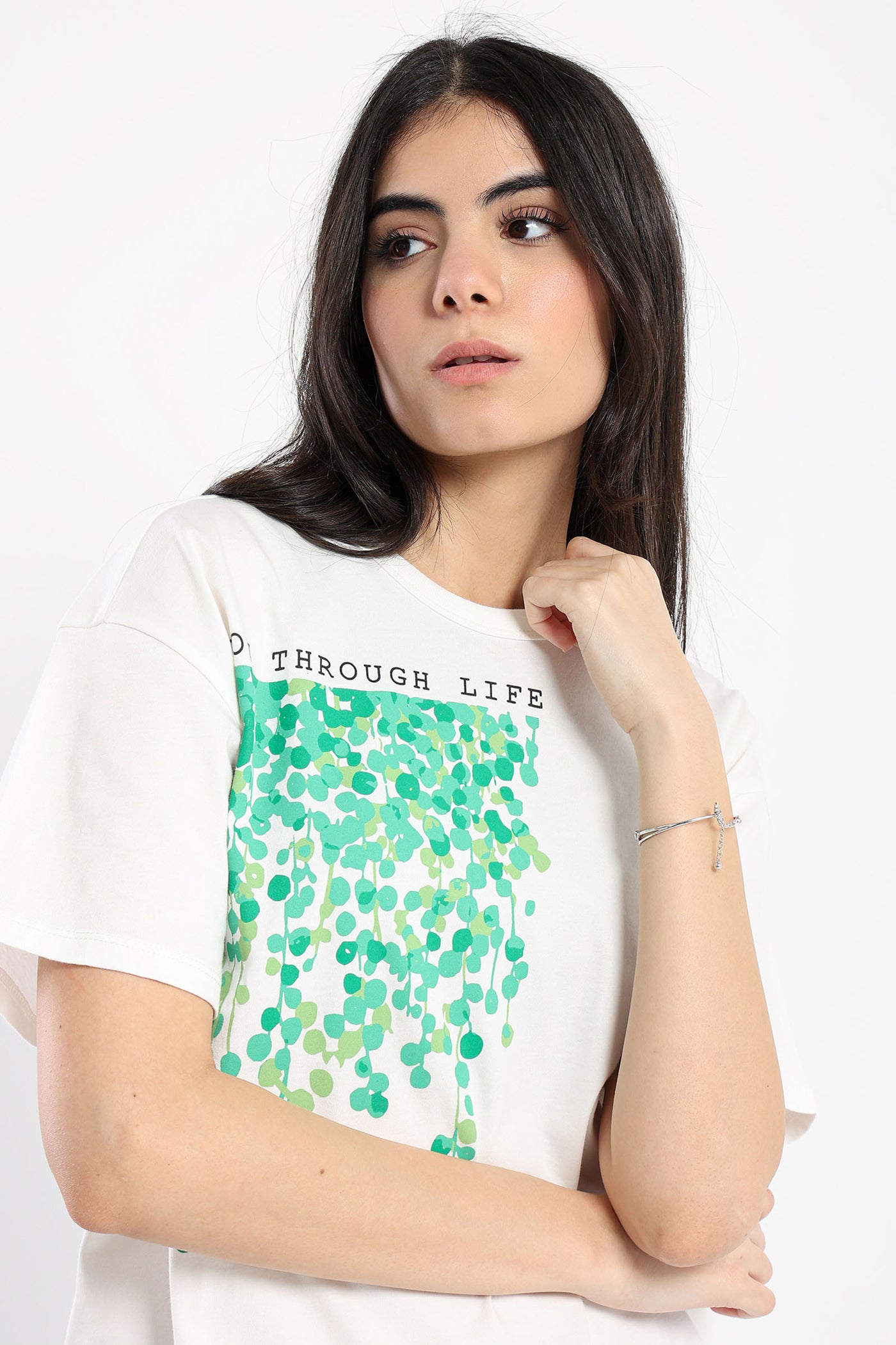T-Shirt - "Grow Through Life " Print  - Short sleeves